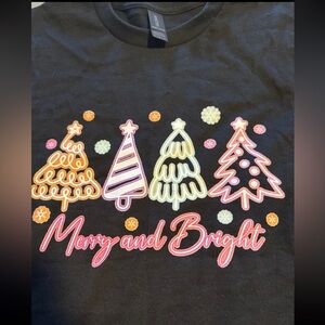 Gildan Black T-Shirt with Festive Design